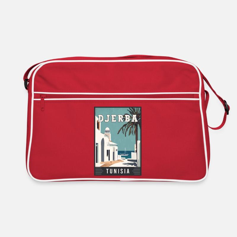 Explore Mediterranean Djerba in Tunisia Retro Bag