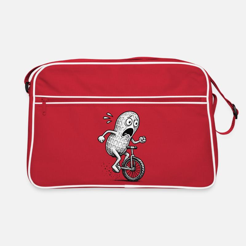 Panic Peanut sur un vélo Sac Retro