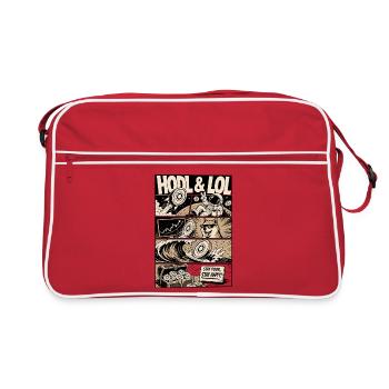HODL LOL Crypto Meme Comic - Sac Retro - rouge/blanc - Devant