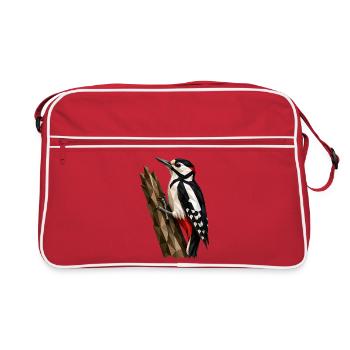 Pic polygonal - Sac Retro - rouge/blanc - Devant