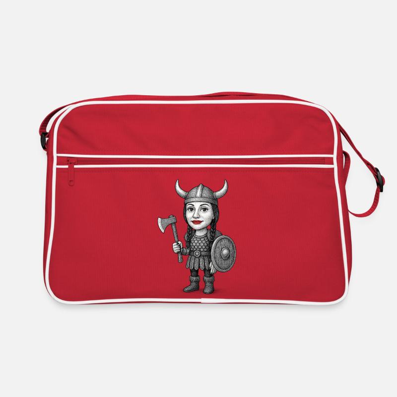 Viking Red Lips Warrior Retro Bag