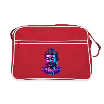 Néon Bouddha Fleur Aura - Sac Retro - rouge/blanc - Devant