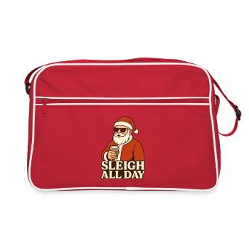 Traîneau toute la journée Père Noël - Sac Retro - rouge/blanc - Devant