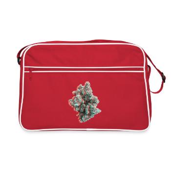 Anaglyphe 3D de Cannabis Weed Bud - Sac Retro - rouge/blanc - Devant