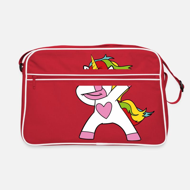 Dabbing Einhorn Retro Tasche