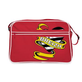 Coeur Breton - Sac Retro - rouge/blanc - Devant
