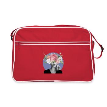 Flowery Head - Sac Retro - rouge/blanc - Devant