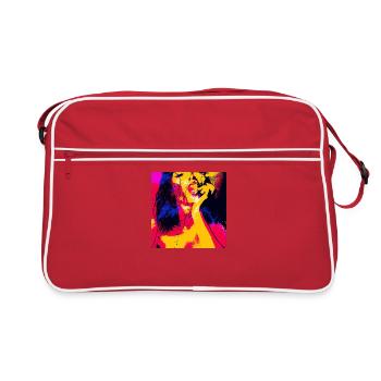 Art de la peinture de fille - Sac Retro - rouge/blanc - Devant