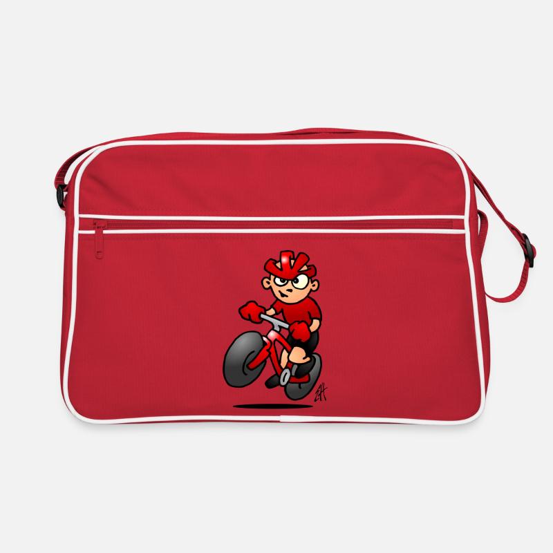 MTB - Retro Tasche - Rot/Weiß