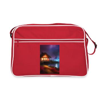 Charming Lakefront Cabin - Retro Bag - red/white - Front