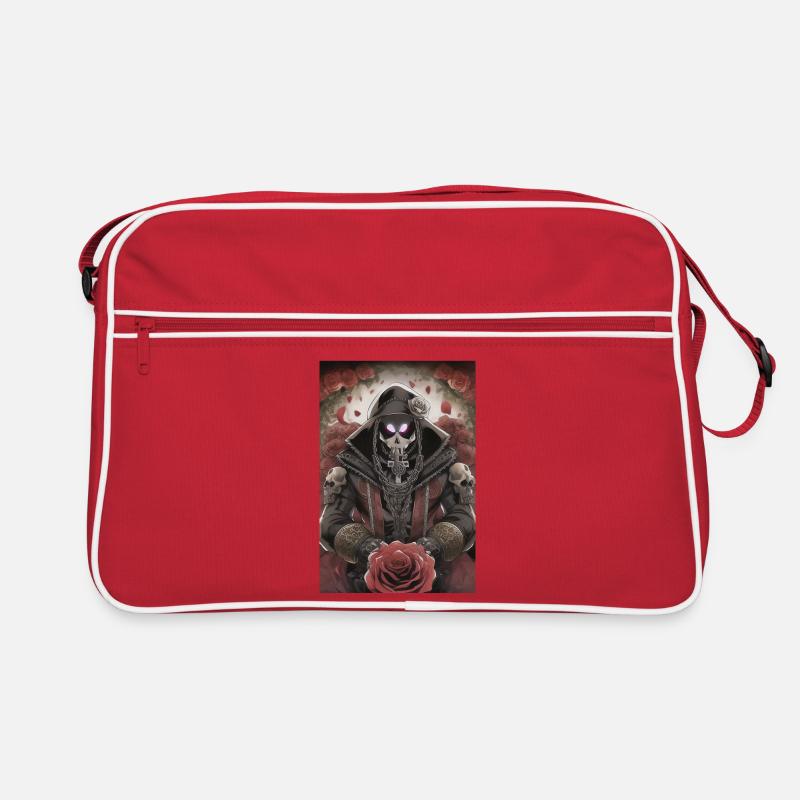 Totenkopf Mann Retro Tasche