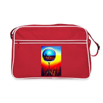 Sphère de la ville - Sac Retro - rouge/blanc - Devant