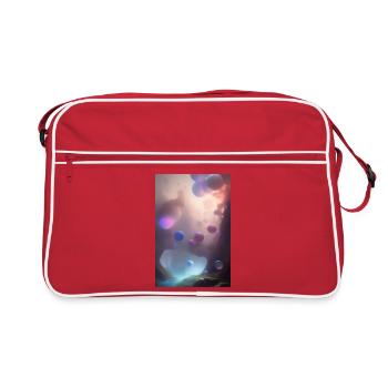 Colorful bubbles - Retro Bag - red/white - Front