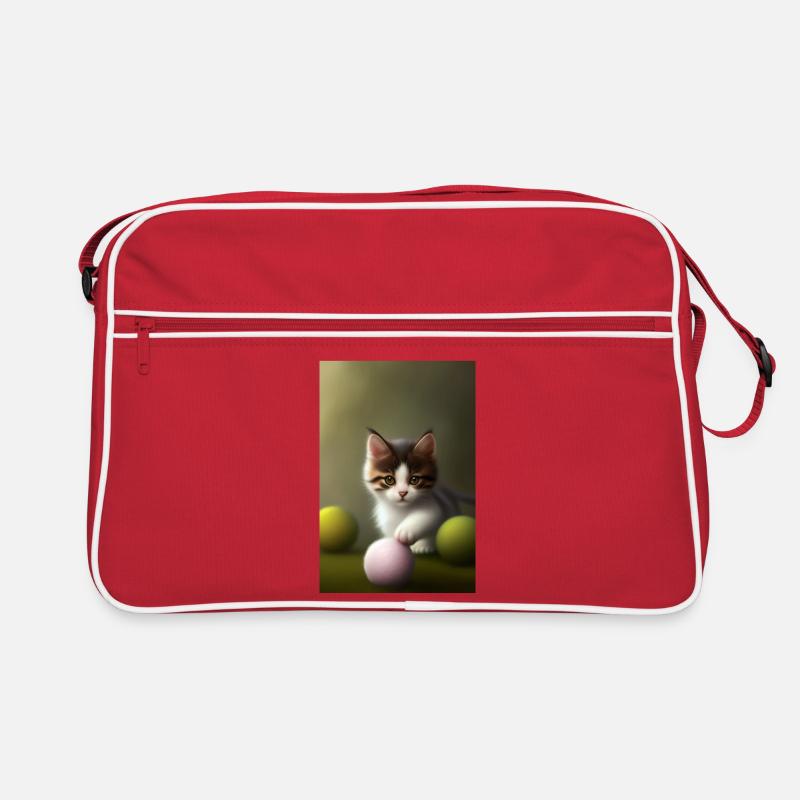 Baby Katze Retro Tasche