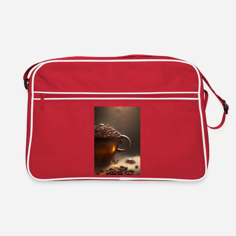 Kaffee, Kaffeebohnen Retro Tasche