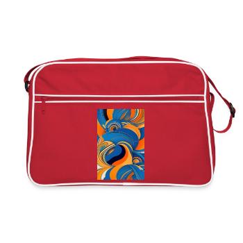 Abstract art - Retro Bag - red/white - Front