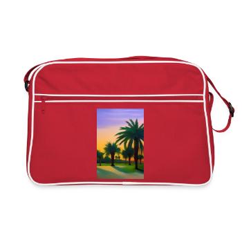 Arabian Desert - Retro Bag - red/white - Front