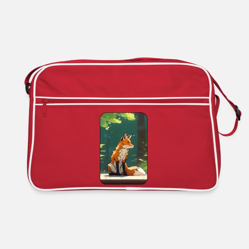 Fuchs im Wald Retro Tasche