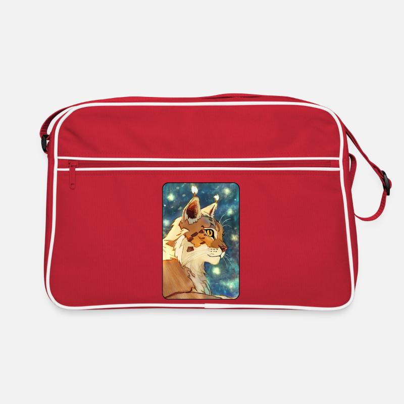 Luchs im Profil Retro Tasche