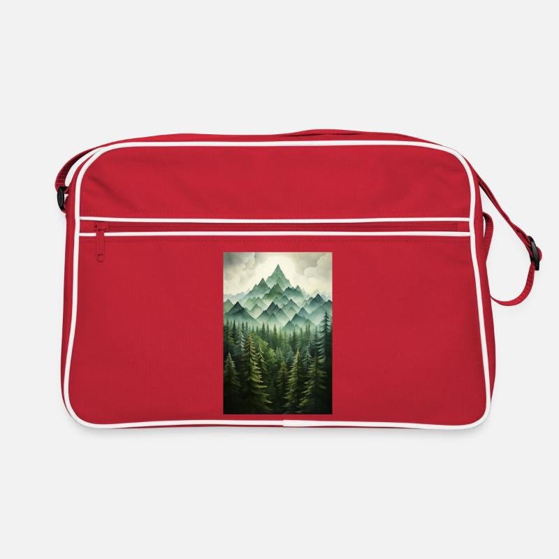 Paysage de Forêt Sac Retro