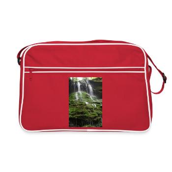MOSS WATERFALL HÖRSCHBACH NEAR MURRHARDT - Retro Bag - red/white - Front