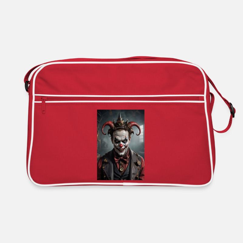 Steampunk Devil Clown Retro Bag