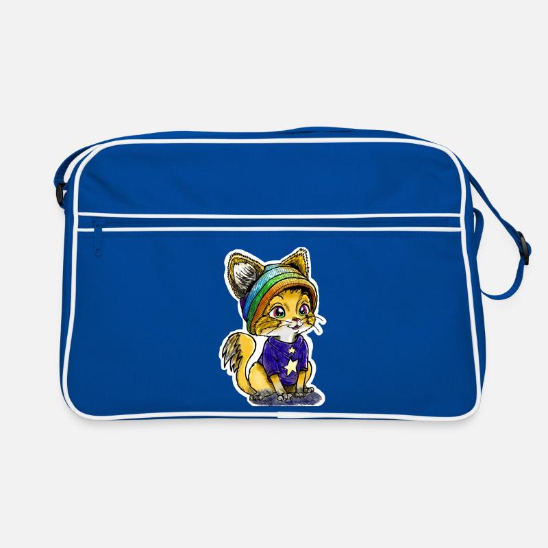 Rainbow Kitten Retro Bag