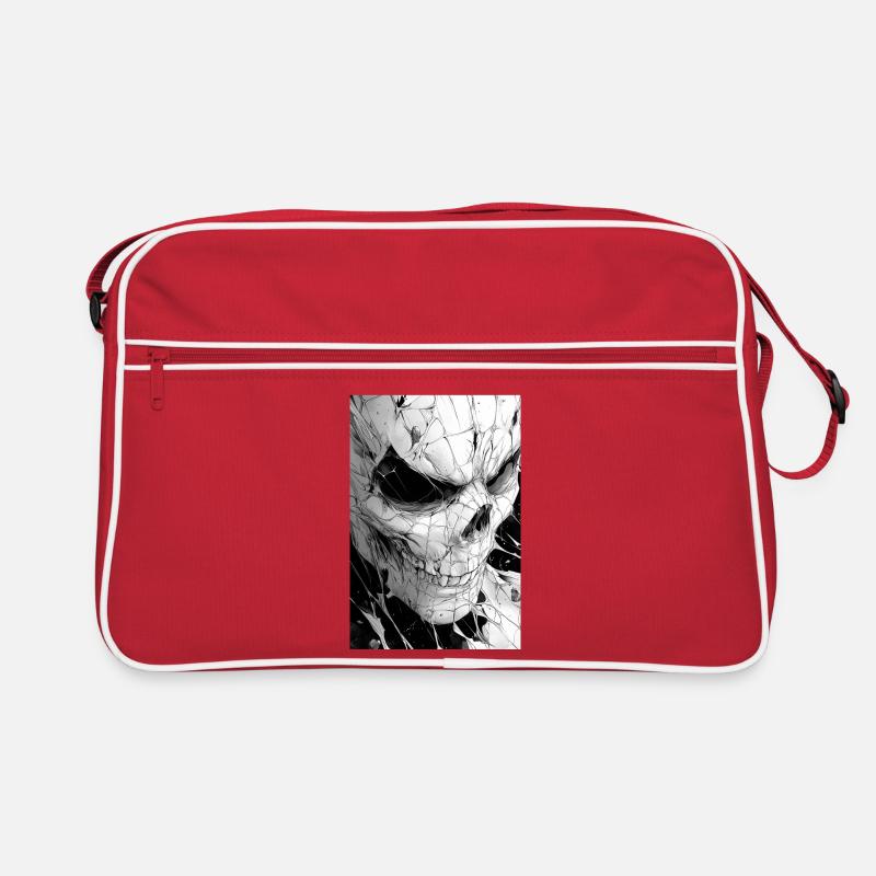 Skull Net Noir & Blanc Sac Retro