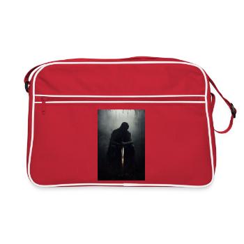 Poster Illustration Chevalier - Retro Tasche - Rot/Weiß - Vorne