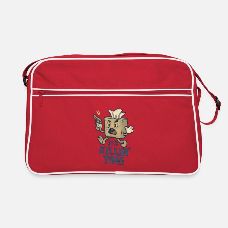 Angry Tissue Box with Gun - It's Killin' Time Retro Bag