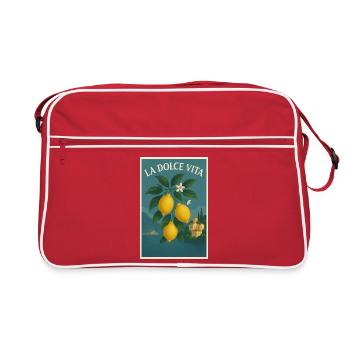 La Dolce Vita - Retro Tasche - Rot/Weiß - Vorne