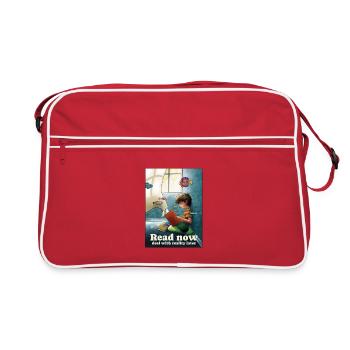 Ablesen unter der Oberfläche - Retro Tasche - Rot/Weiß - Vorne