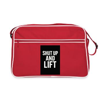Dicton de remise en forme motivante - Sac Retro - rouge/blanc - Devant
