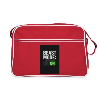 Beast Mod Activer la conception de l’interrupteur - Sac Retro - rouge/blanc - Devant
