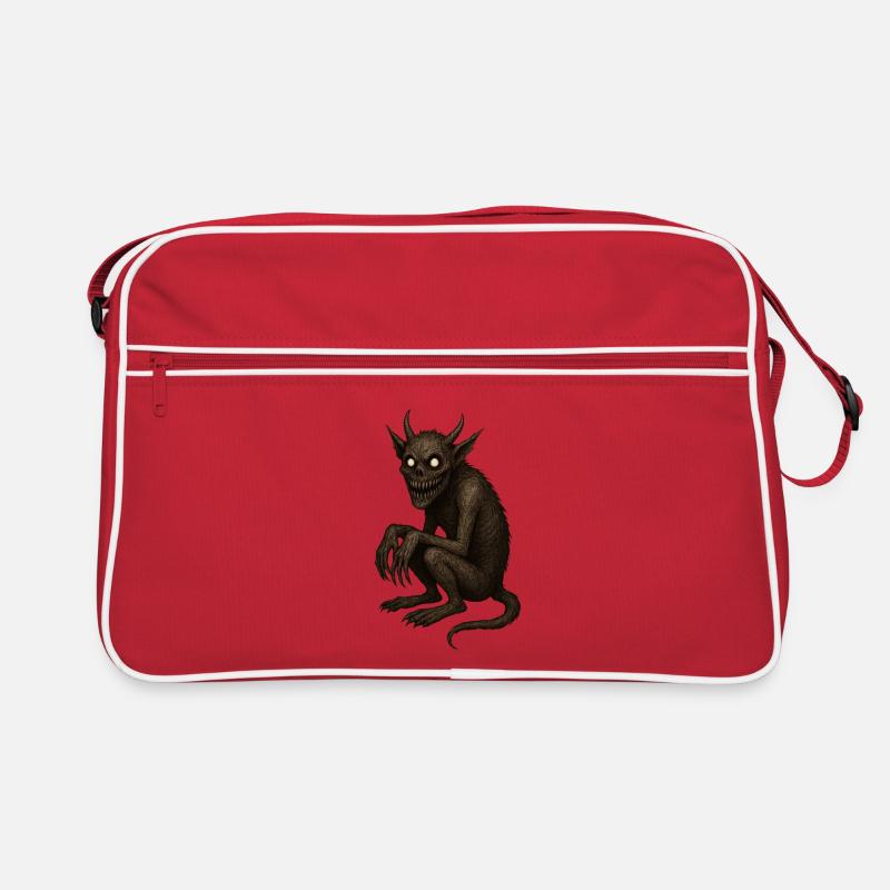 Demonic Creature Artwork Retro Bag