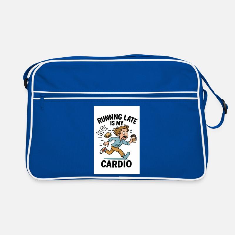 Courir trop tard, c’est mon cardio Sac Retro
