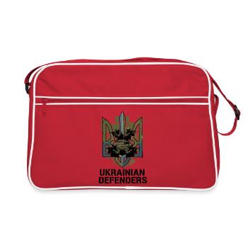 Ukrainian Defenders Emblem - Retro Bag - red/white - Front