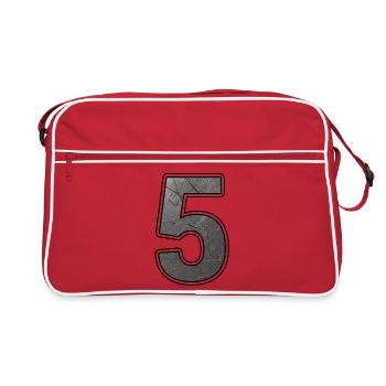 Rusty 5 Design - Retro Bag - red/white - Front