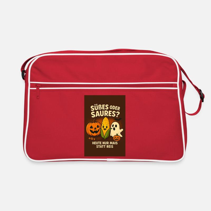 Süßes oder Saures Halloween Spaß Retro Tasche