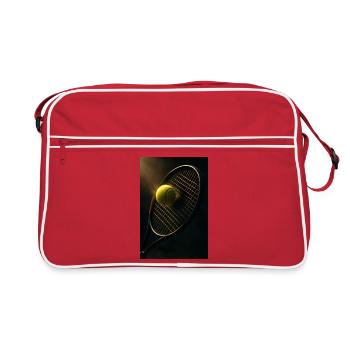 Sports - Tennis, raquette et balle - Sac Retro - rouge/blanc - Devant