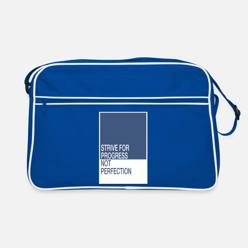 Strive for Progress, Not Perfection Retro Bag
