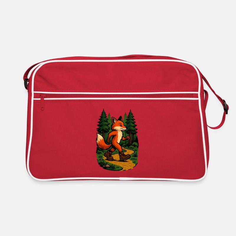 Renard errant dans la forêt Sac Retro