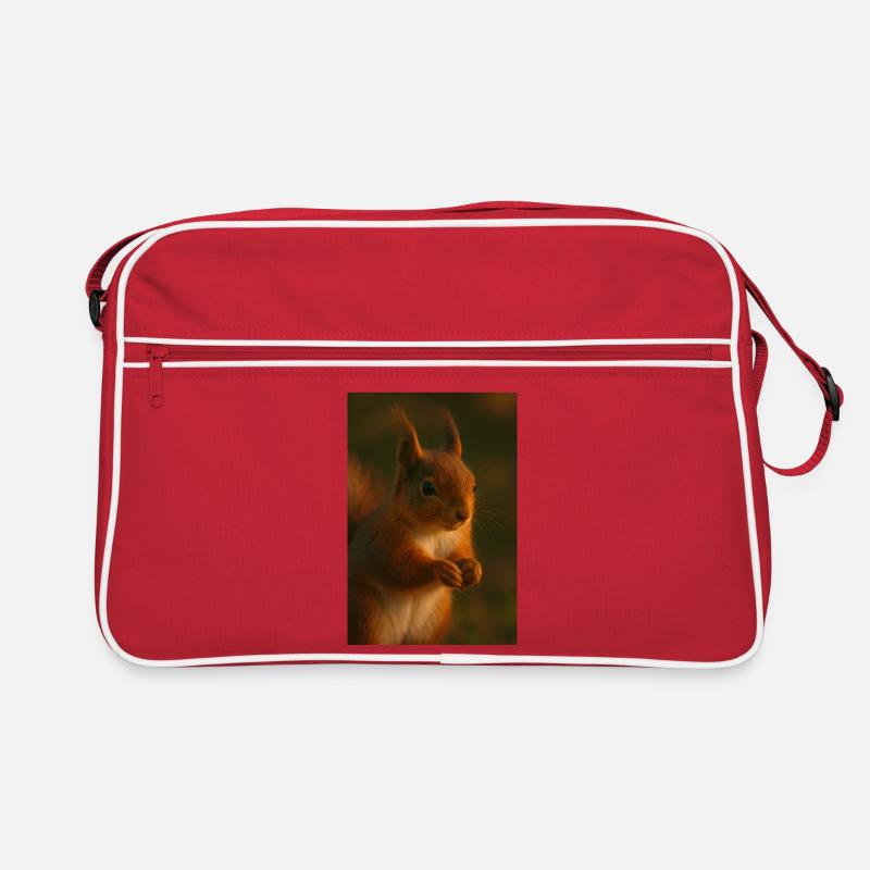 Tiere - Eichhörnchen Retro Tasche