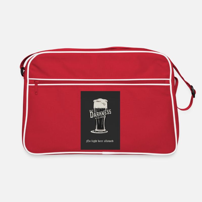 No Light Beer Allowed – Dark Beer Design Retro Bag