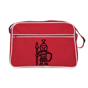 guerrier - Sac Retro - rouge/blanc - Devant