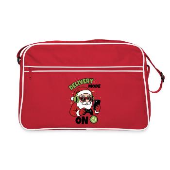 Santa Gamer - Retro Tasche - Rot/Weiß - Vorne