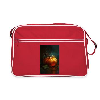 Éclat de citrouille d’automne - Sac Retro - rouge/blanc - Devant
