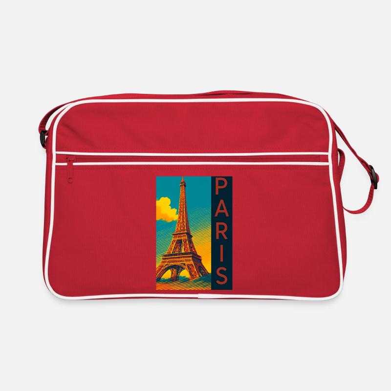 Paris PopArt Skyline Eiffel Tower Retro Bag