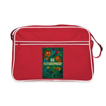 Be future-proof - Retro Bag - red/white - Front