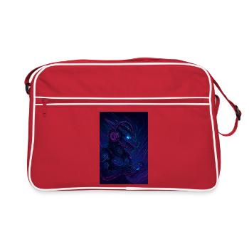 Joueur de Dragon Néon - Sac Retro - rouge/blanc - Devant